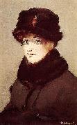 Edouard Manet Mery Laurent au chapeau de loutre